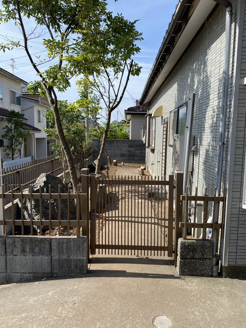 庭木の伐採・枝切り作業の施工後